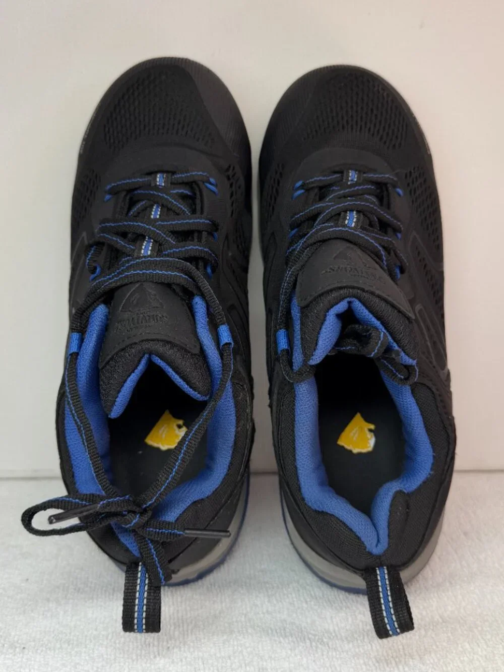 Herman Survivors Cassle Men’s Composite Toe Work Safety Shoes Size 8.5 Black Blu